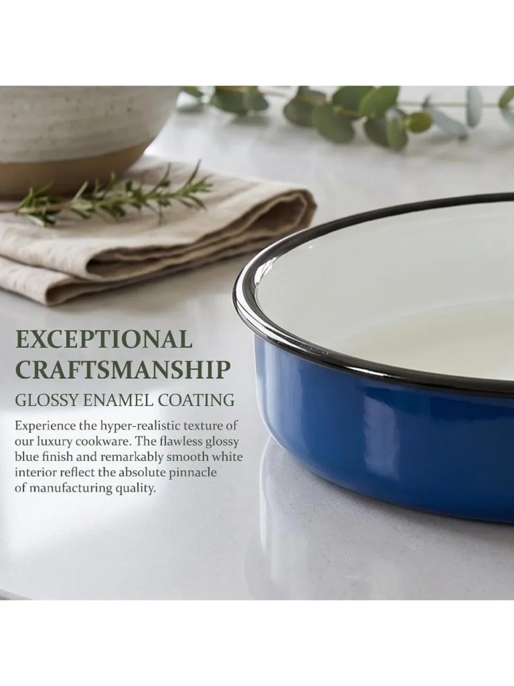 3pcs Blue Nonstick Bakeware Cookie Sheet Oven Cake Pan Roasting Meat Kitchen
